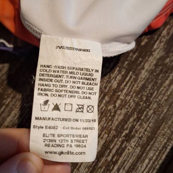 GK Elite Gymnastics Rainbow Sizzle Leotard Size Child Medium‎ - Picture 5 of 6